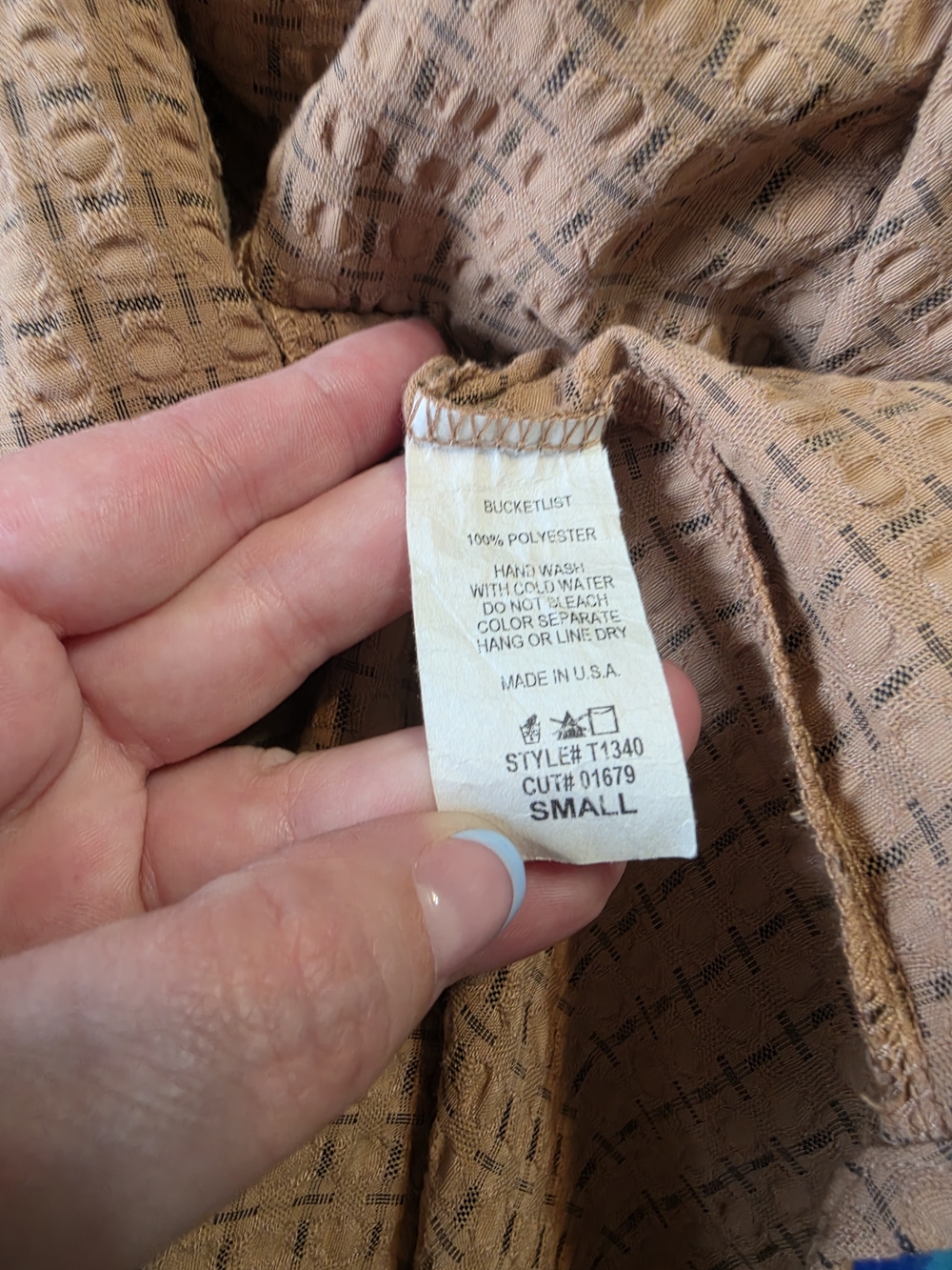 BUCKETLIST Rust Button-Up Textured Jacket - Picture 4 of 4